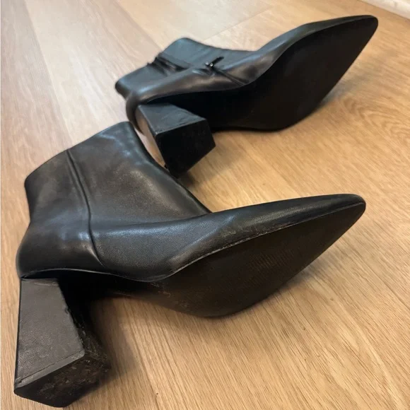 Elegant Black Women's Heeled Shoes - Picture 4 of 5